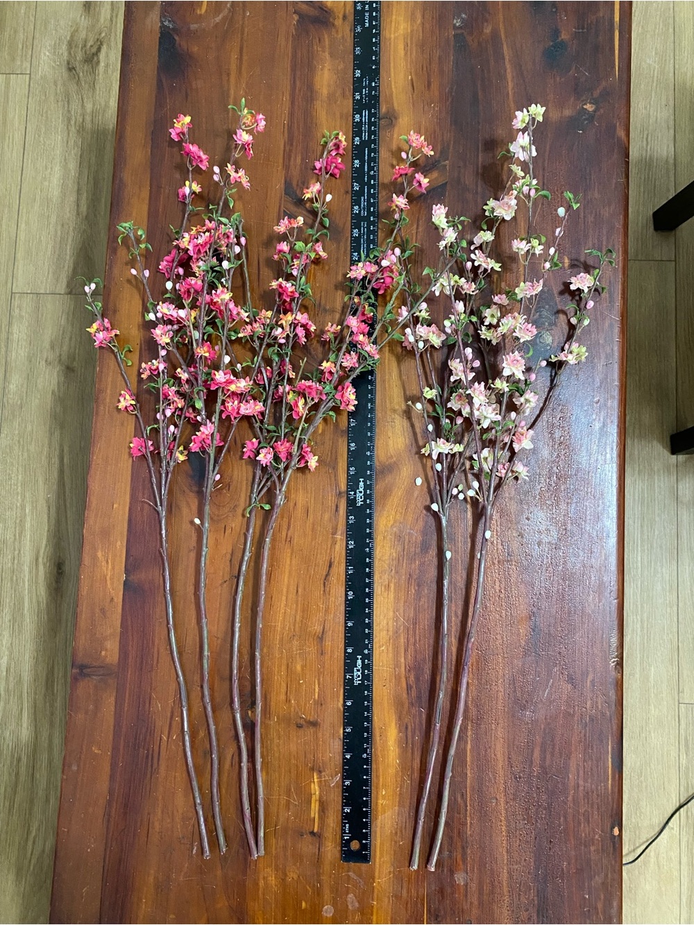 Faux Floral Branch Bundle in White, Pink & Red - Decorative Home Accent